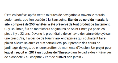 La Sauvagine Terre et Passion®